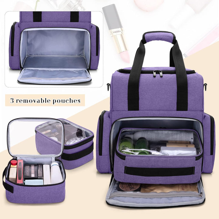 BAFASO Kosmetik Organizer Tasche, Make Up Tasche für Damen, Kulturtasche mit Grosser Kapazität, Kosm