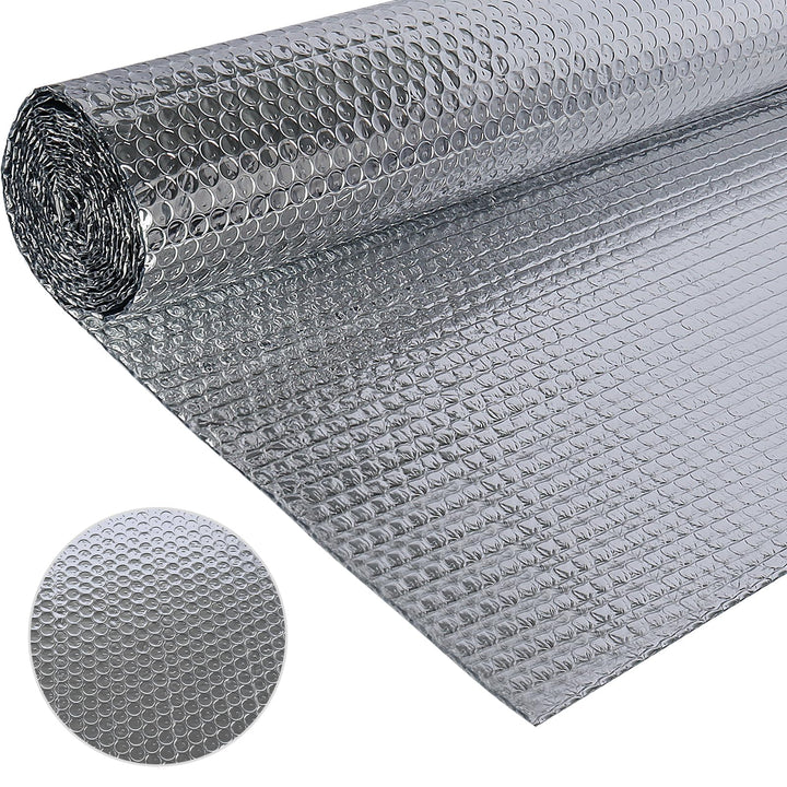 Doppelseitige Aluminiumfolie Isolierung 60 cmx 4.6 m,3mm Dicke Isolierfolie Dämmfolie Reflexionsfoli