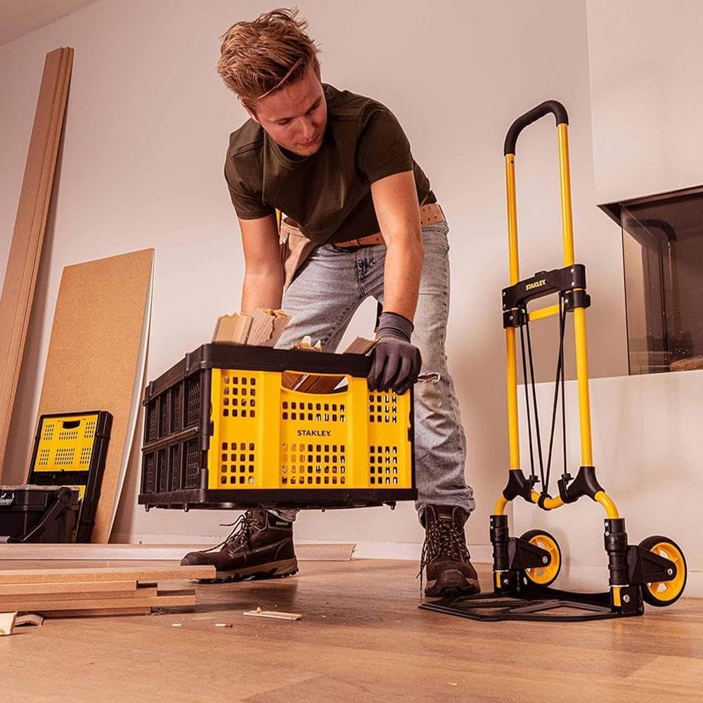 Stanley Stabile Klappbox in Industriequalität, Patentierter Faltmechanismus, Solide Konstruktion, Ho