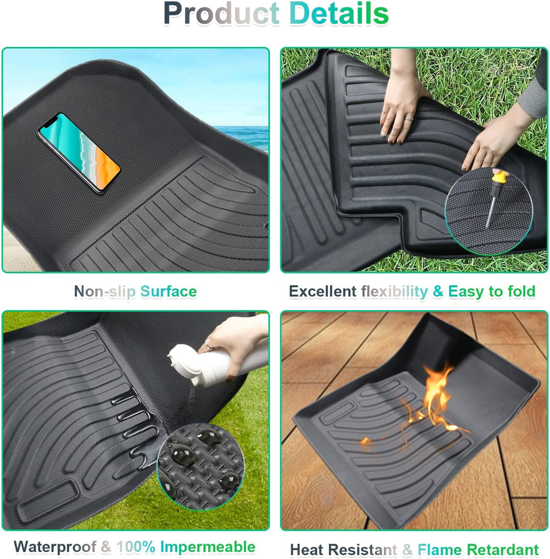 GAFAT Tesla Model 3 Fussmatten 2017-2024 2025, Neu Tesla Model 3 Highland 2024 Fussmatten TPE Allwet