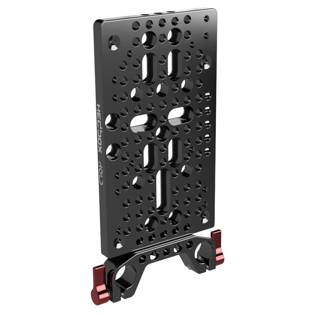 HEDBOX HOLD II System - Universelle Montageplatte aus Aluminium (Cheese Plate) mit 15-mm-Schienenblo