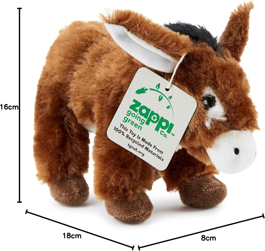 Zappi Co x3 Dreierpack Bauernhof-Spielzeugset für Kinder aus kuschelig weichem Plüsch, realistisch u