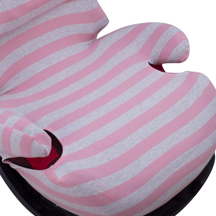 JYOKO KIDS Bezug für Autositz Kompatibel mit Cybex Solution Fix (Pink Island), Pink Island