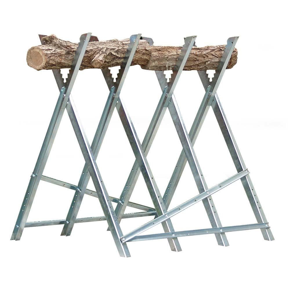 Holzsägebock zum Sägen von Holz, klappbar, Grau 85