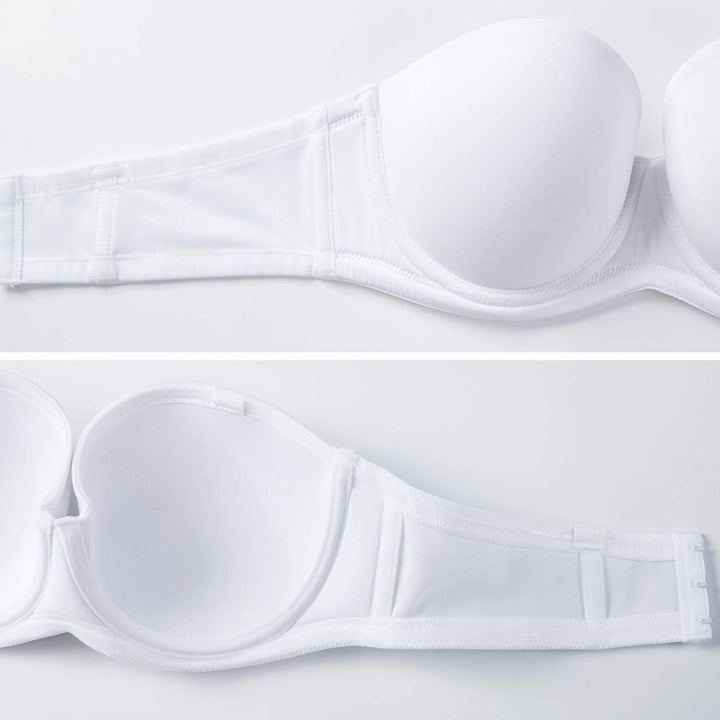 DELIMIRA Damen Trägerloser BH mit Bügel | Grosse Grössen, Seamless, Dirndl BH, mit Geformte Cups, T-