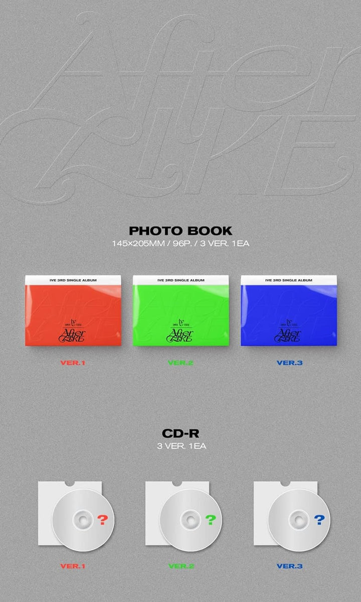 IVE - After Like [PHOTOBOOK ver.] 3rd Single Album+Pre-Order Benefit+Free Gift (2 ver.)