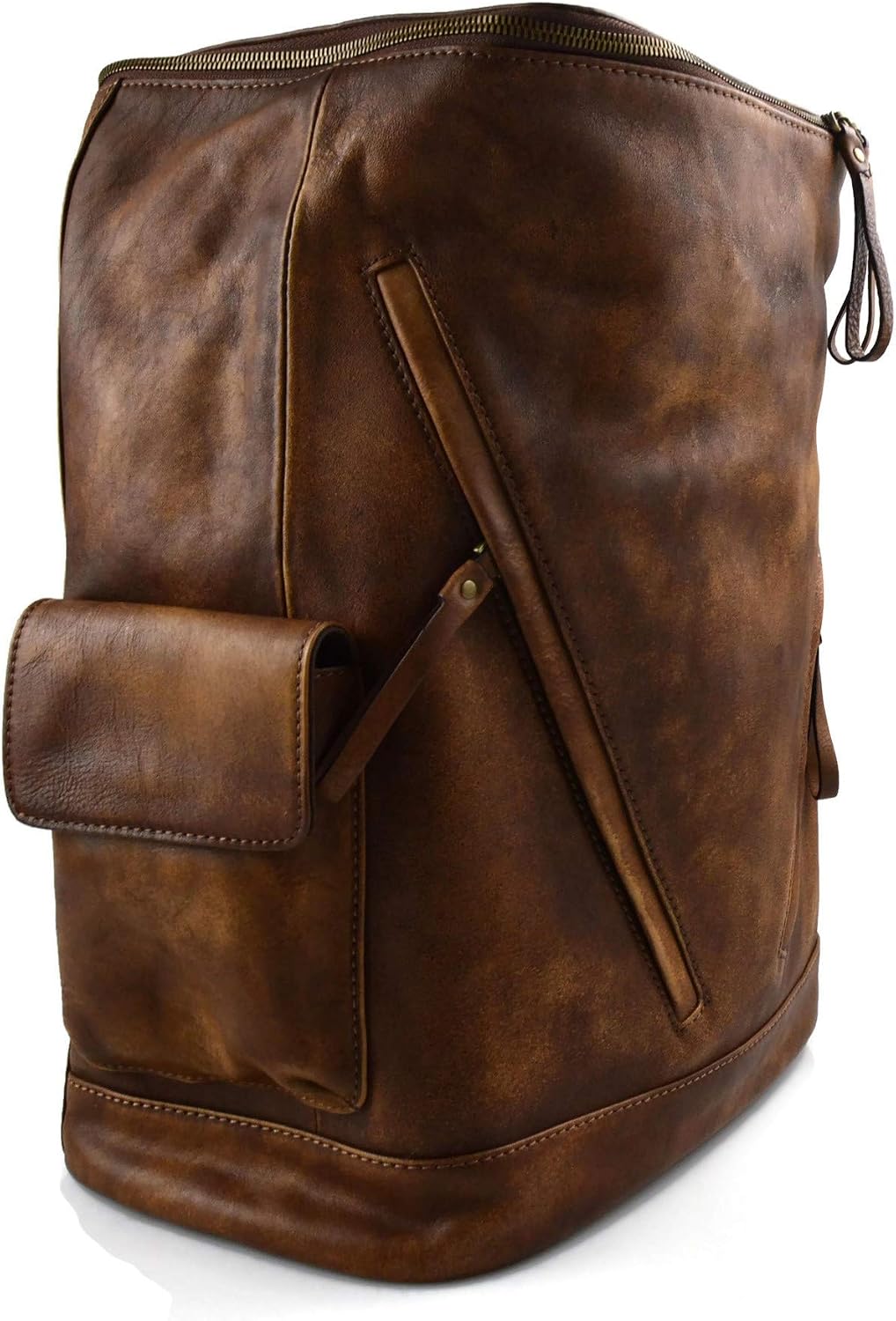 Leder rucksack braun gewaschen leder rucksack damen herren reisetasche kalbsleder rucksack vintage l