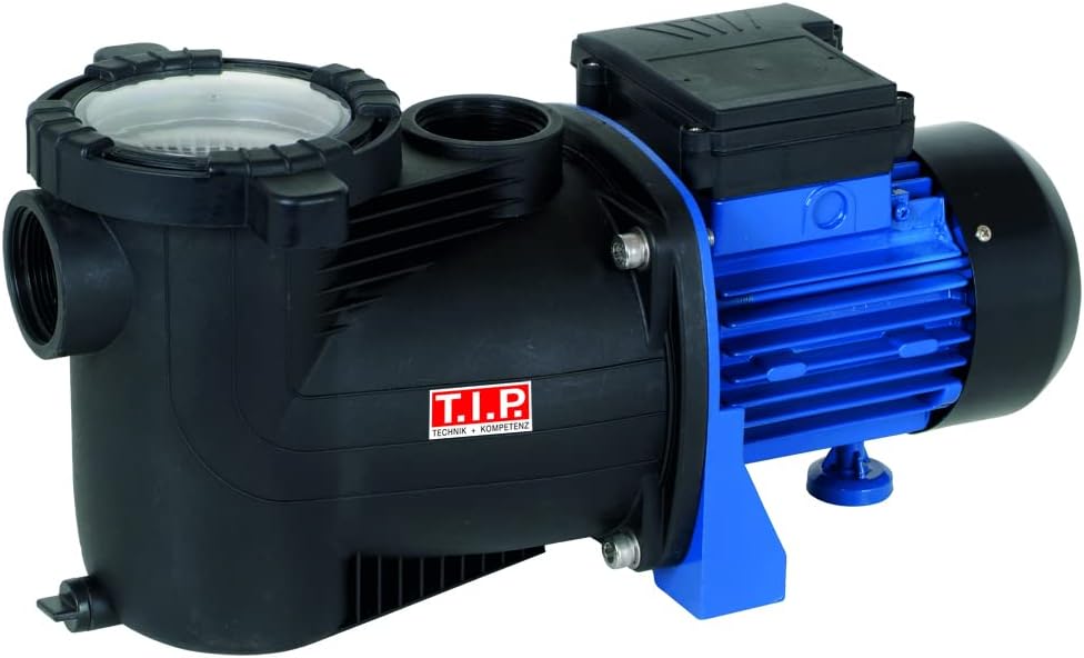 T.I.P. Poolpumpe - Filterpumpe - Umwälzpumpe mit Vorfilter & Schlauchanschluss Klemmverschraubung (1