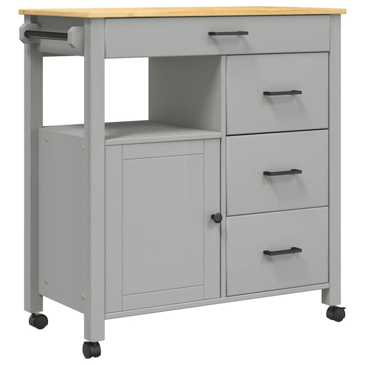 vidaXL Küchenwagen, Servierwagen mit viel Stauraum, Beistellwagen für Küche Wohnzimmer Badezimmer, T
