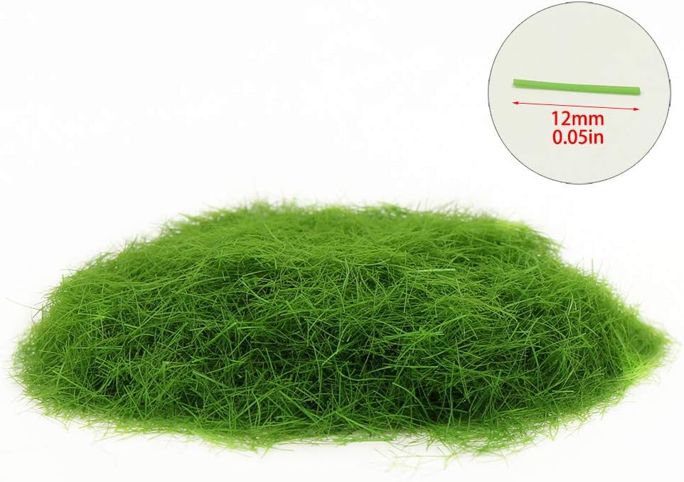 4 Flaschen*35g Grün 12mm Streugras Wiese Static Grass Powder Modellbahn Layout Gras Natürliche Farbe