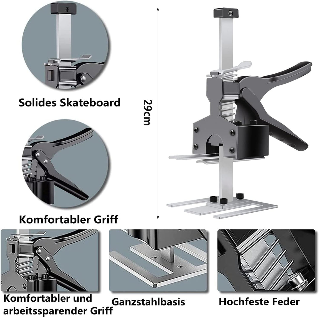 MaxAwe 2 Stk Fliesenheber Arm Handheld Jack Tool, 170kg / 375lb Arbeitssparender Arm Hebewerkzeug, 2
