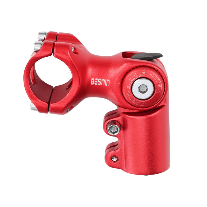 BESNIN Fahrrad Vorbau,Radfahren MTB Vorbau 0-90° 31.8MM OR 25.4MM 60/93/100mm Mountainbike Lenker Vo