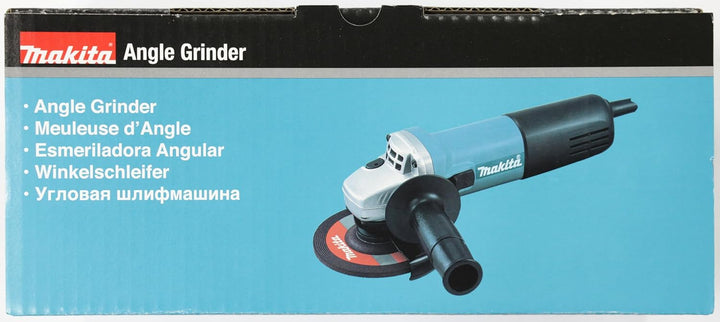 Makita 9558HNRZ Winkelschleifer, 125 mm Scheibendurchmesser, 840 Watt Leistung, mit Schutzhaube und