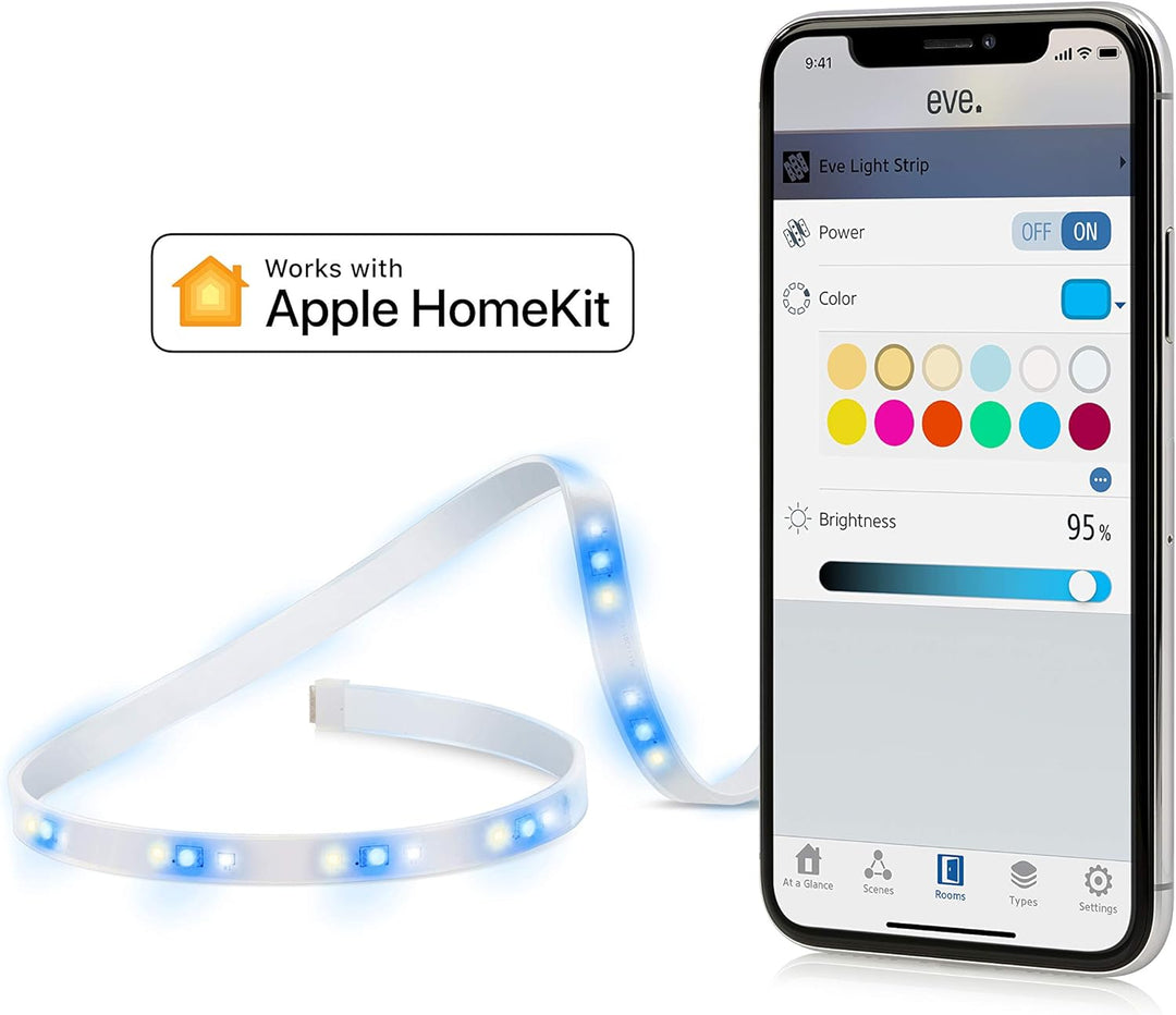 Eve Beleuchtung (Eve Energy Strip + Eve Light Strip) Set Smarte Beleuchtung, Set Smarte Beleuchtung
