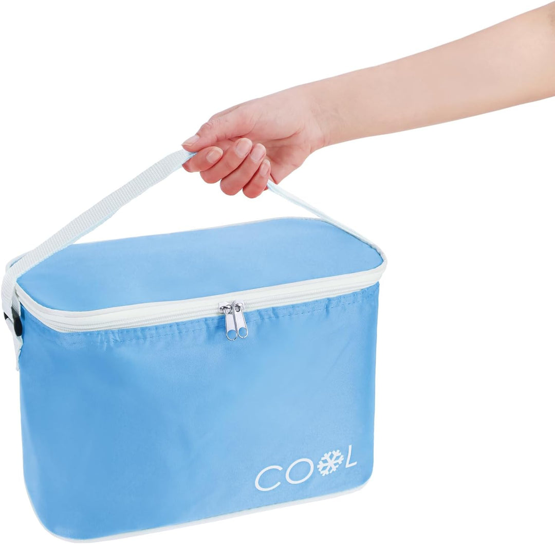 com-four® Kühltasche - Klassische Faltbare Thermo-Kühlbox - Isoliertasche für Picknick, Camping, Out