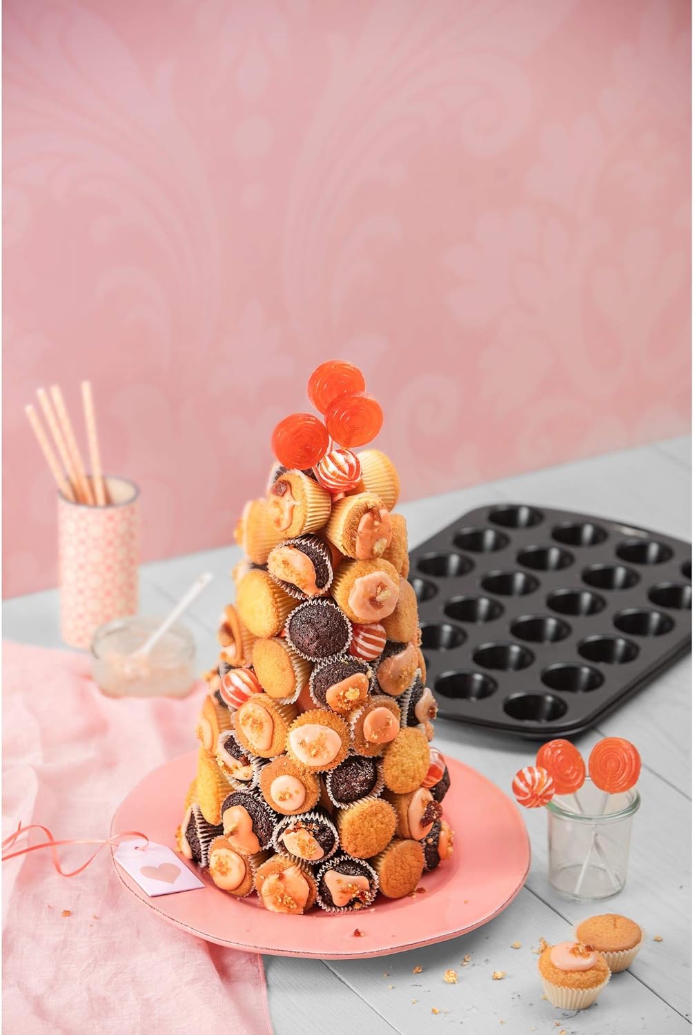 ORIGINAL KAISER Inspiration Kuchenblech mit Deckel 42 x 29 x 4 cm & Inspiration Mini Muffinform für
