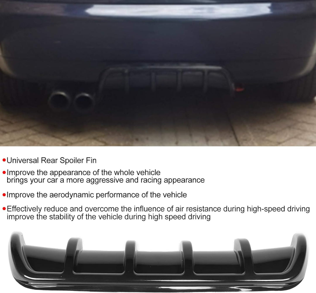 Heckstossstangendiffusor Universal Heckspoiler Shark Fin Tail Insert Stossstangendiffusor Lip Kaross