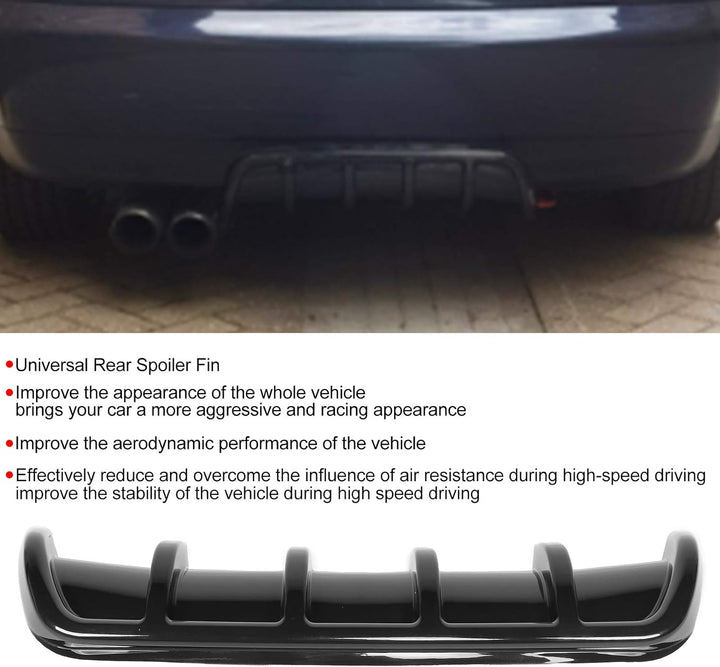Heckstossstangendiffusor Universal Heckspoiler Shark Fin Tail Insert Stossstangendiffusor Lip Kaross