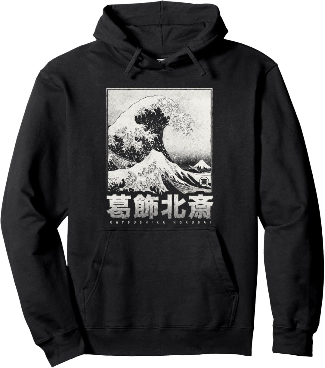 Die Grosse Welle Vor Kanagawa Japan Style Japanische Welle Pullover Hoodie