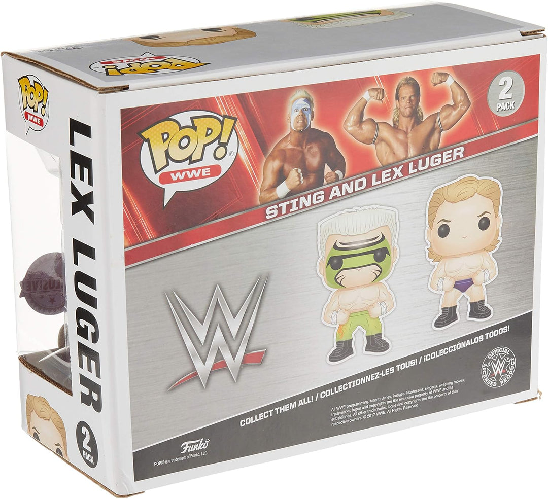 Funko - Figurine WWE- 2-Pack Lex Luger & Surfer Sting Exclu Pop 10cm - 0889698203319
