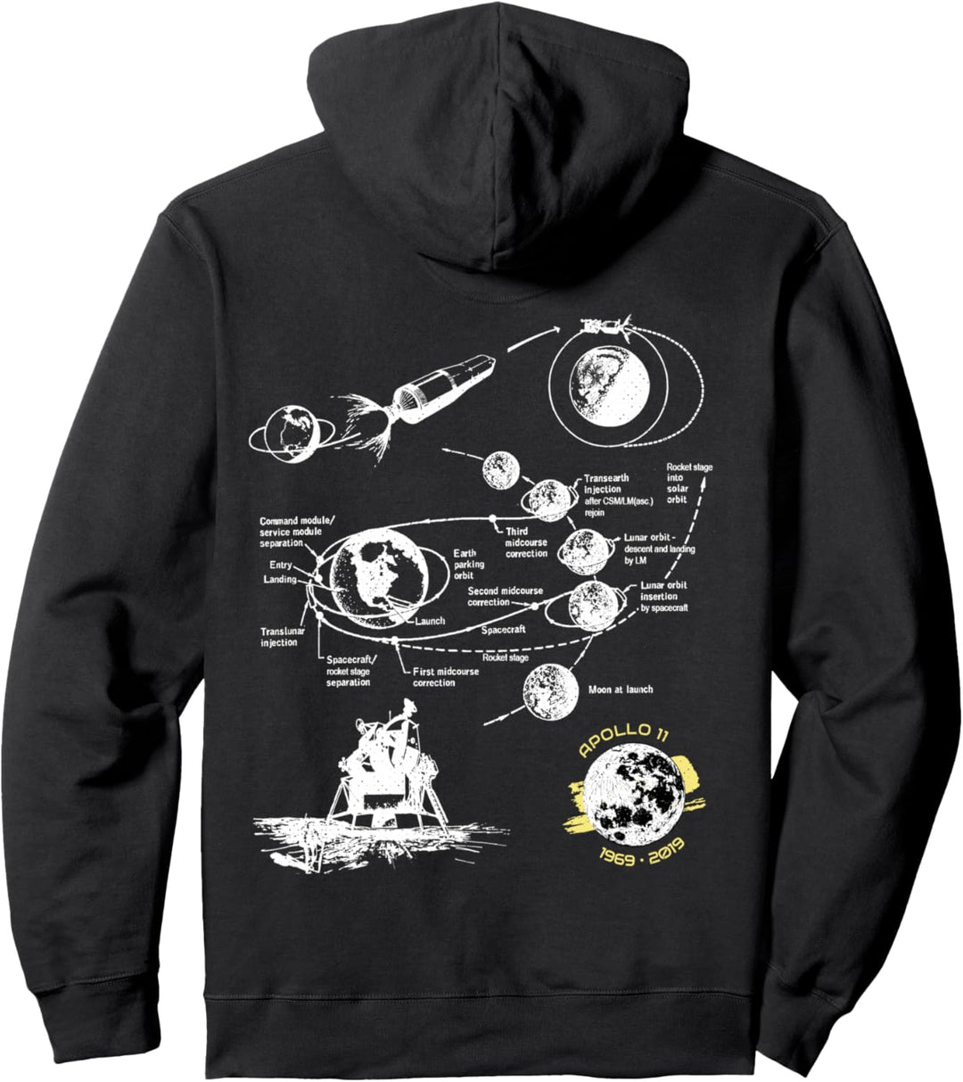 First Moon Landing 50th Anniversary of Apollo 11 Mission Pullover Hoodie