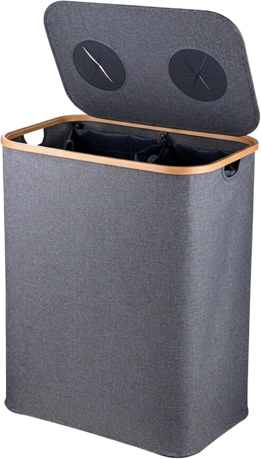 Relaxdays Pfandflaschen Sammelbehälter, 140 L, bis 60 Flaschen, 2 Innenbeutel, Flaschensammler für G