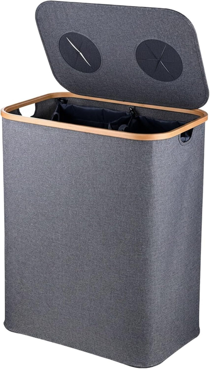 Relaxdays Pfandflaschen Sammelbehälter, 140 L, bis 60 Flaschen, 2 Innenbeutel, Flaschensammler für G
