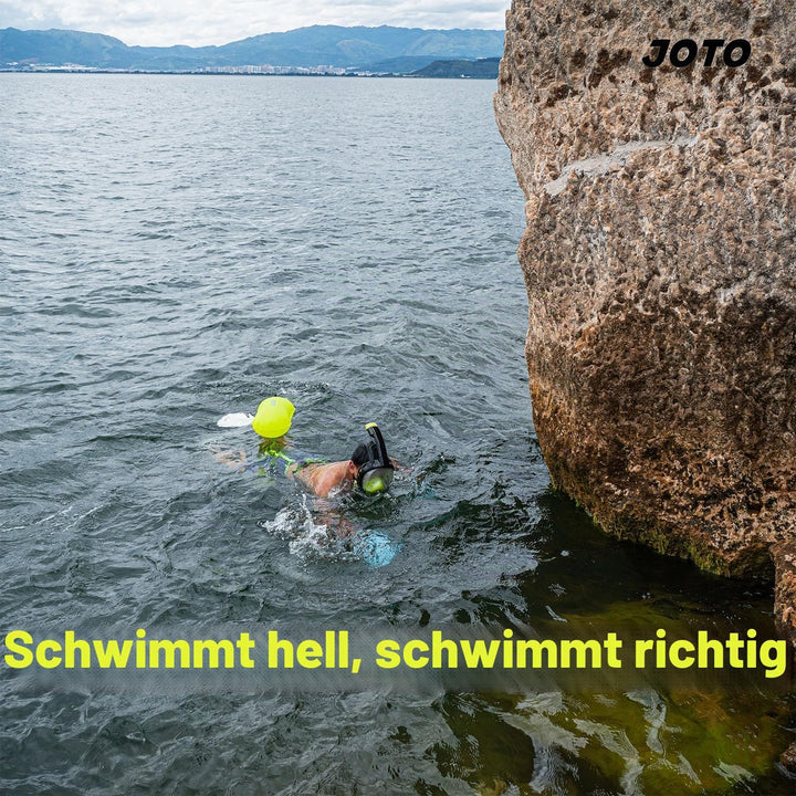 JOTO (2Stück Schwimmboje,Gut Sicherheit beim Schwimmen,Ultraleichte Swim Bubble Sicherheitsboje Absc