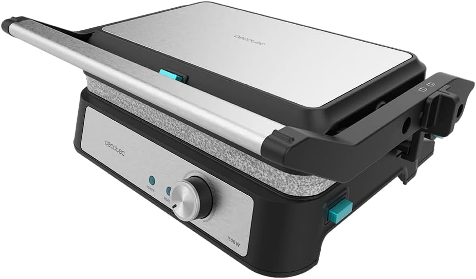 Cecotec Rock'n Grill 1500 Take&Clean Stone, 1500 W, RockStone-Beschichtung, abnehmbare und spülmasch