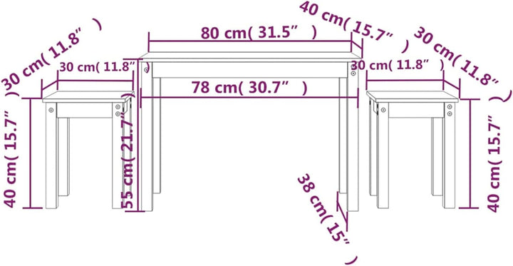 Tidyard Satztische 3 STK.Tischset Beistelltisch Satztisch-Set Tisch Seitentisch TeetischKaffeetisch