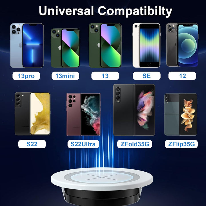 Wireless Charger, JE Make IT Simple Fast Kabelloses Ladegerät Induktive Ladestation Einbau von Furni