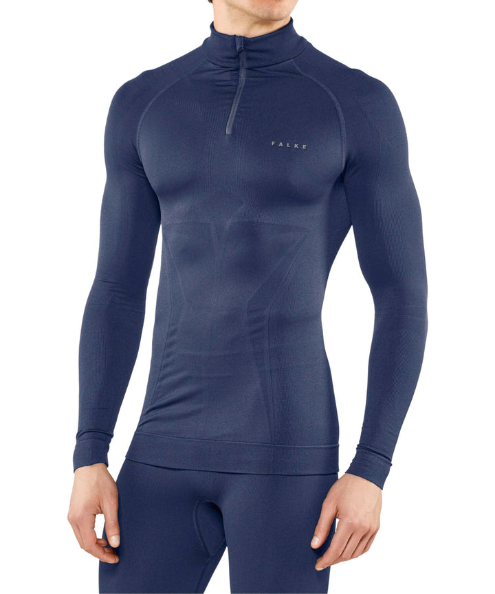 FALKE Herren Maximum Warm High Zip Neck Funktionsshirt Langarm kalte bis sehr kalte Temperaturen Fun