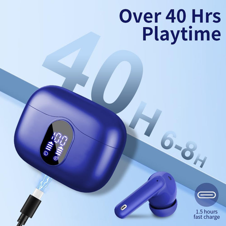 Btootos Bluetooth Kopfhörer, Kopfhörer Kabellos Bluetooth 5.4 Sport In Ear Kopfhörer mit 4 Mikrofon,
