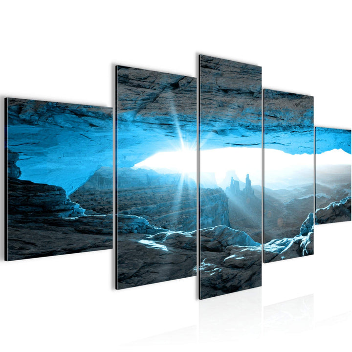 Runa Art Wandbilder Grand Canyon 5 Teilig Bild auf Vlies Leinwand Deko Wohnzimmer Schlafzimmer Panor