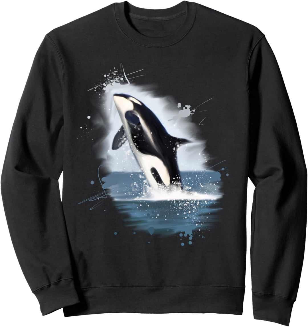 Killerwal und Orca Geschenk Sweatshirt