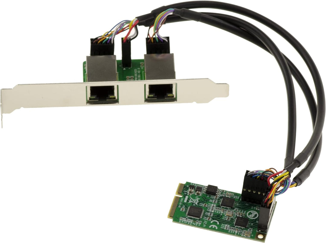 KALEA-INFORMATIQUE Mini PCIe MiniPCIe Karte 2 Ports 2.5 Gigabit RJ45 LAN ethernet 10 100 1000 1G 2.5