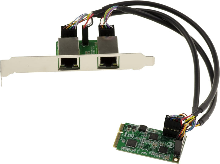 KALEA-INFORMATIQUE Mini PCIe MiniPCIe Karte 2 Ports 2.5 Gigabit RJ45 LAN ethernet 10 100 1000 1G 2.5