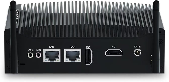 BASOARO Lüfterloser Industrie Mini PC i5, Mini Computer Win 11 Pro, 16G RAM 256G SSD Core i5 8260U I