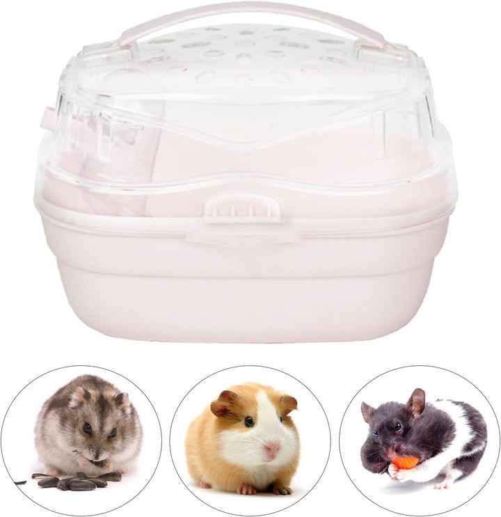 Hamster Travel Cage Hamster Carrier Tragbare Leichte Tragetasche für Kleintiere für Reisen Im Freien