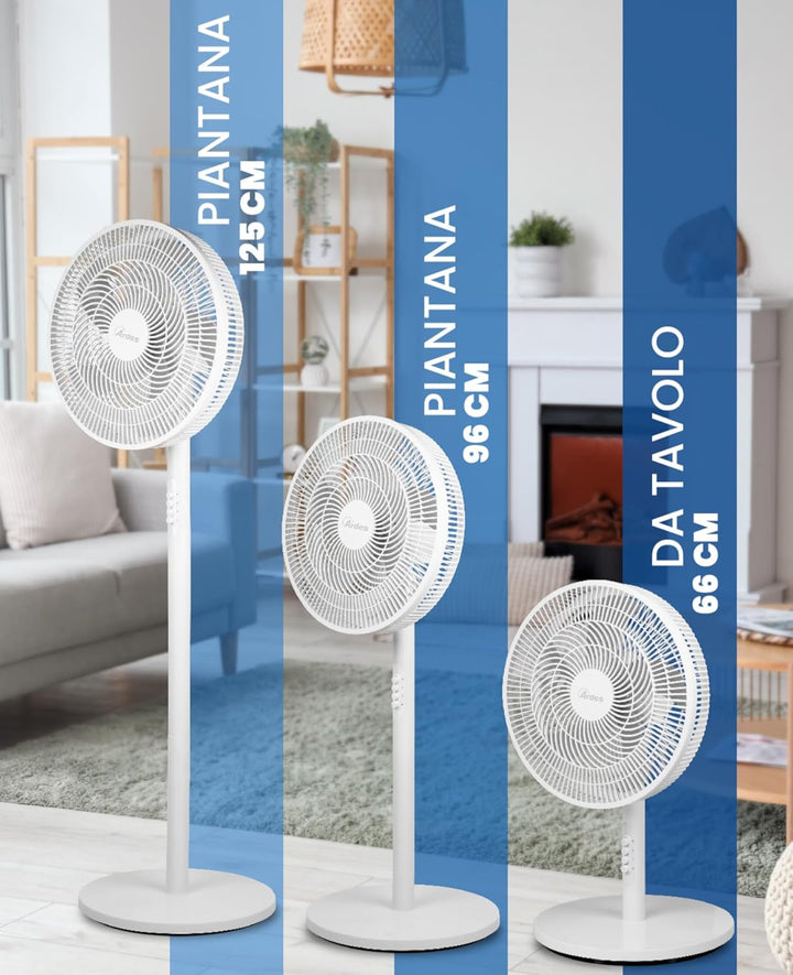 Ardes - AR5PR4004 Multifunktionsventilator AIRE 3 in 1 – Ventilator für Sofa und Tisch mit 5 Flügeln