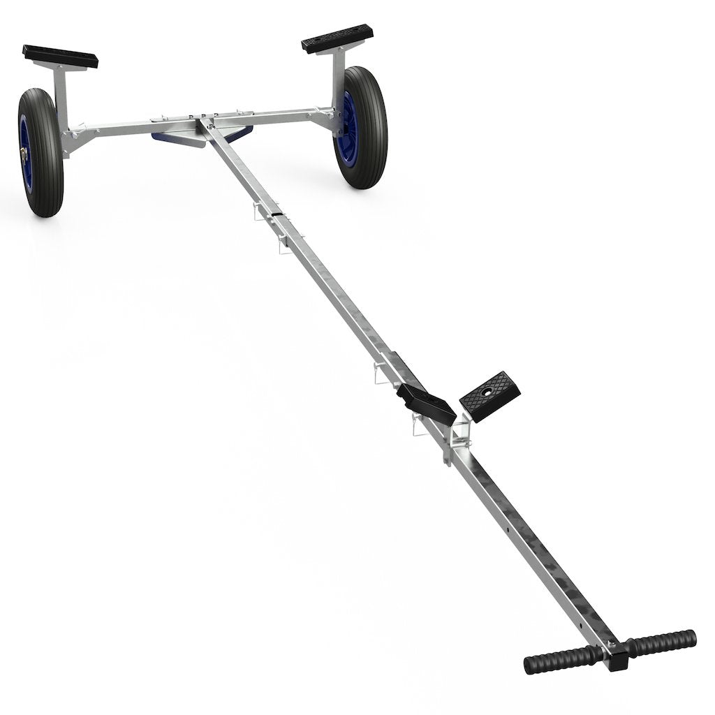 SUPROD Faltbarer Bootswagen, Slipwagen, Handtrailer, TR350 Tr350-b (Schwarz/Blau), Tr350-b (Schwarz/