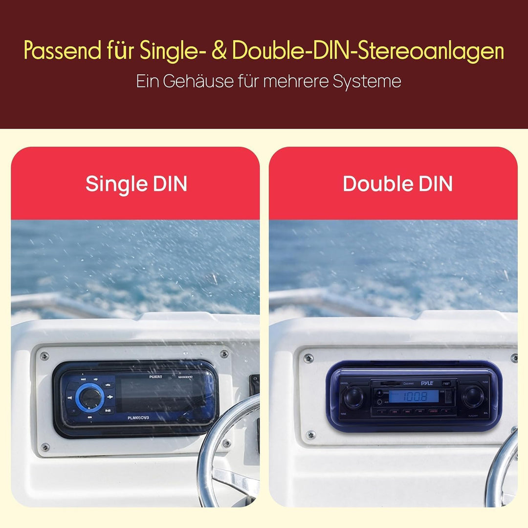 PYLE AUDIO INC plmrcw3 Universal Marine Stereo Full Body Gehäuse – Weiss