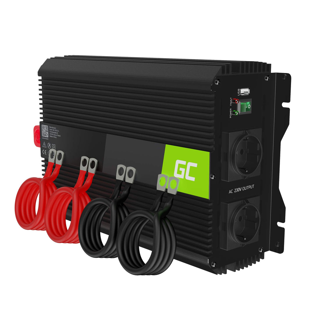 Green Cell PRO 3000W/6000W 12V auf 230V Volt kfz Spannungswandler Wechselrichter Power Solar Inverte