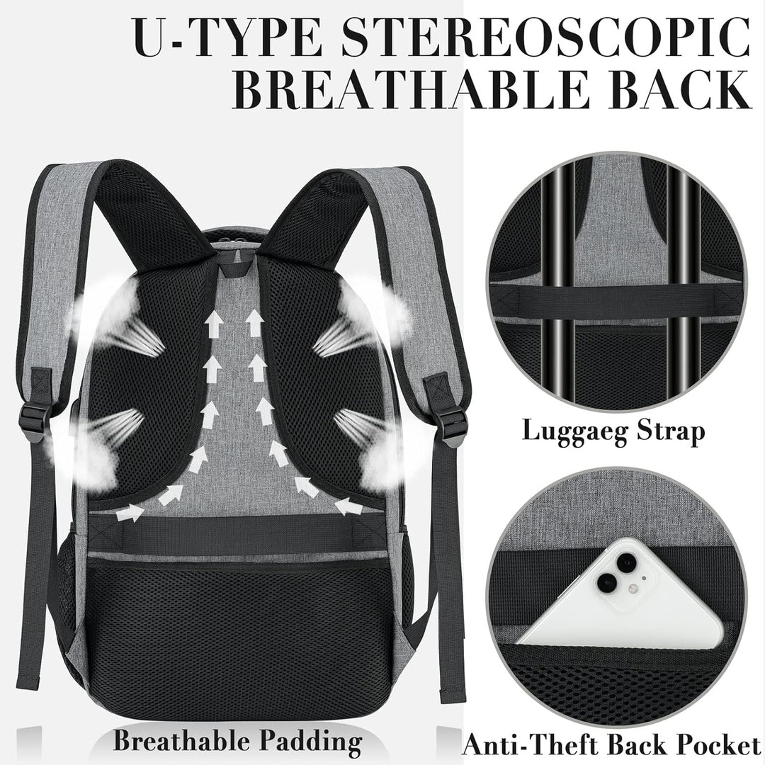 BIKROD Rucksack Herren und Damen, Schulrucksack Jungen Mädchen Teenager, Wasserdicht Rucksack | 17.3