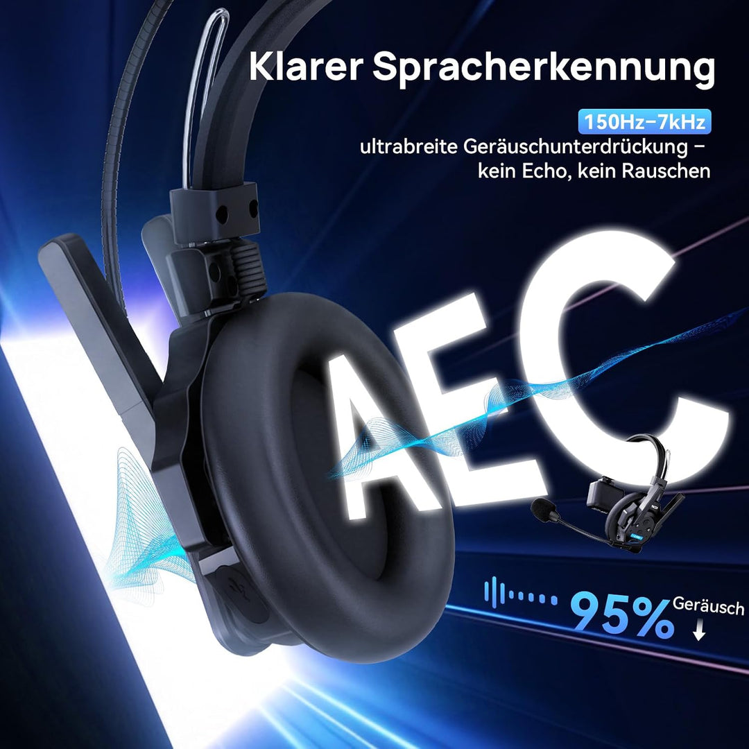 SYNCO XTALK XPRO5 Intercom Headset Doppelantenne für Film &amp; Team (5PCS) | 500m/1640ft Reichweite, 2.