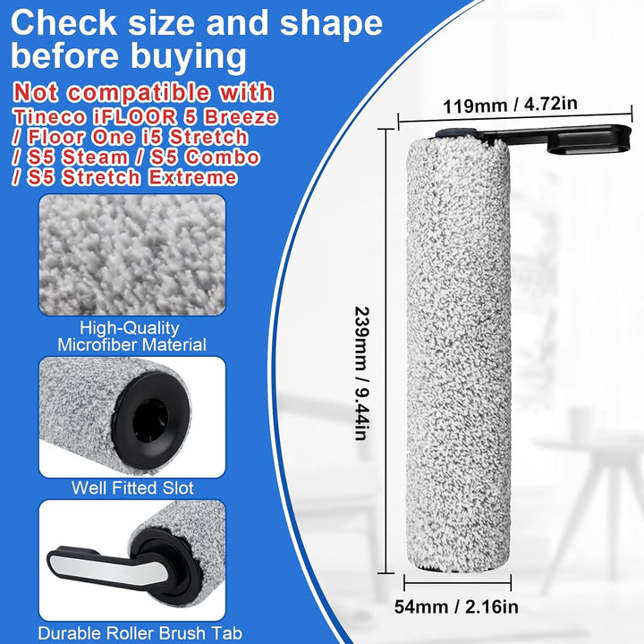 Fixbetter Zubehörset für Tineco Floor One S5 / S5 Pro / S5 Pro 2 / S5 Extreme Nass-Trocken All-in-On