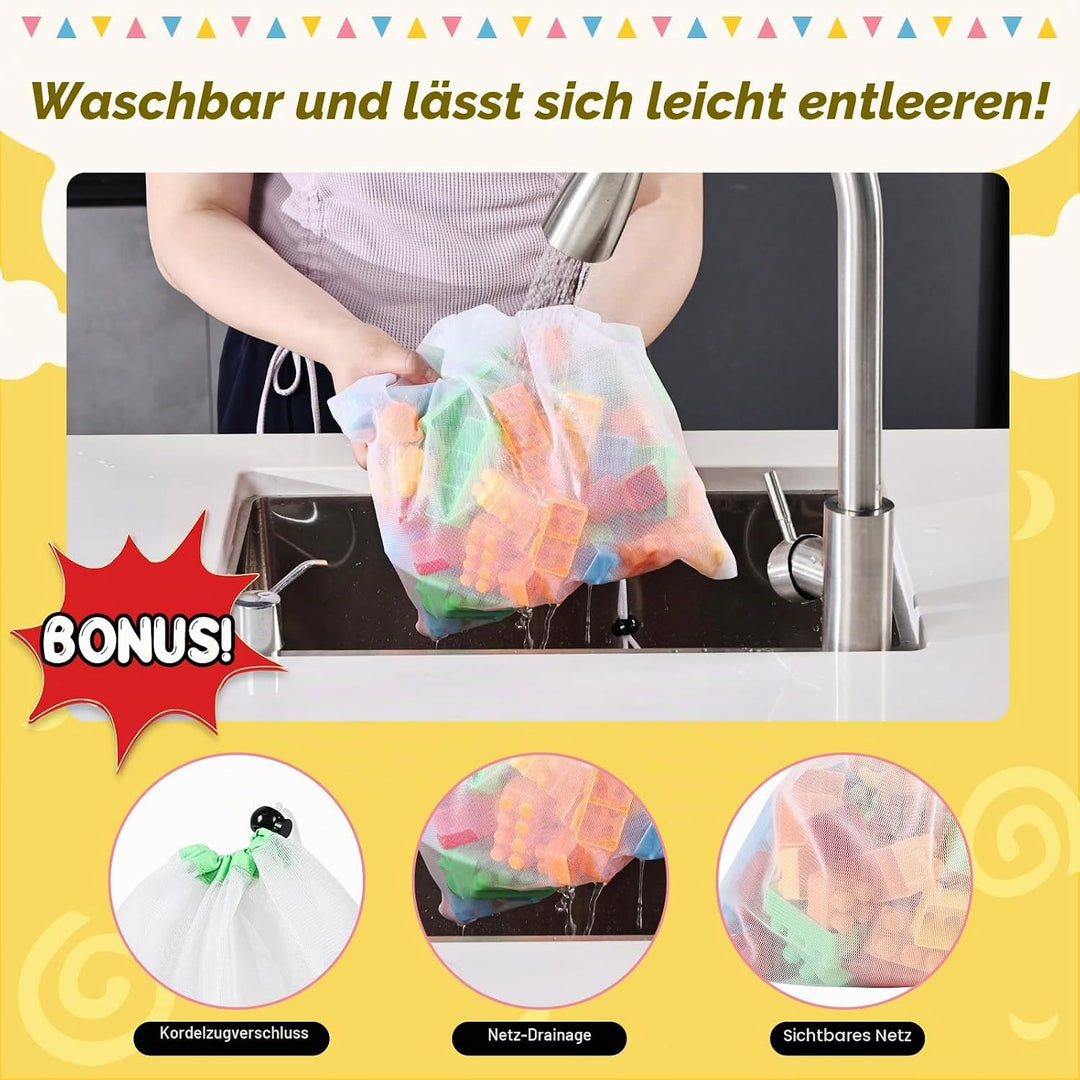Aufbewahrungsbox mit Deckel, Grau, 72L, 60 x 31 x 38 cm | Extra Gross, Faltbar, Mit Griffen, Mit Tre