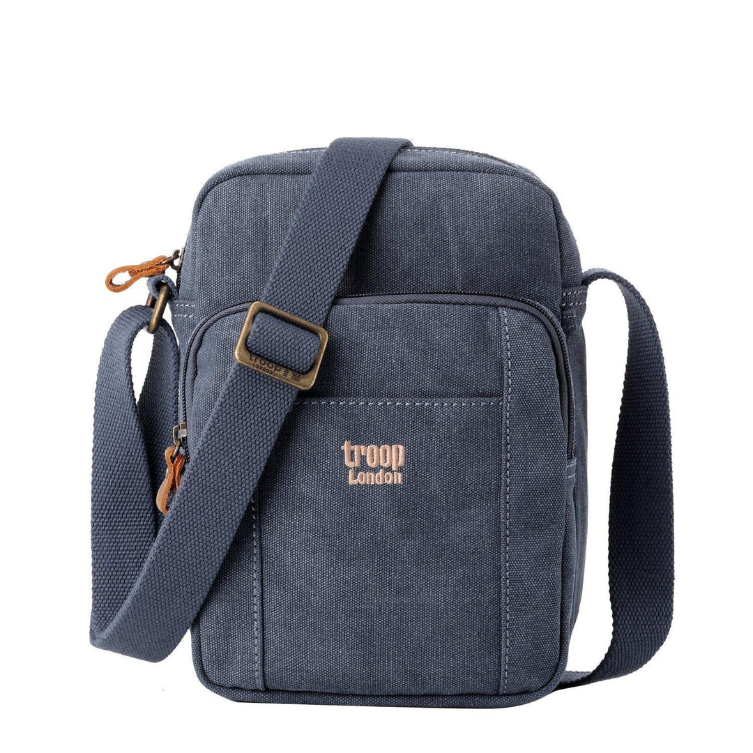 TRP0370 Troop London Classic Canvas Umhängetasche Blau, Blau