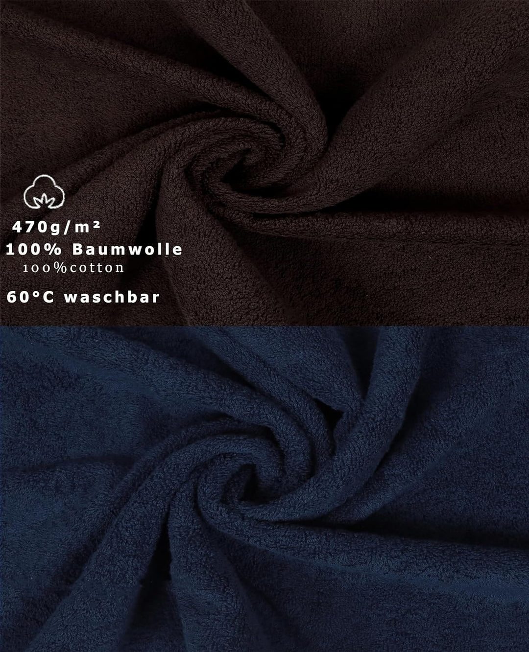 Betz 10-TLG. Handtuch-Set Premium 100% Baumwolle 2 Duschtücher 4 Handtücher 2 Gästetücher 2 Waschhan