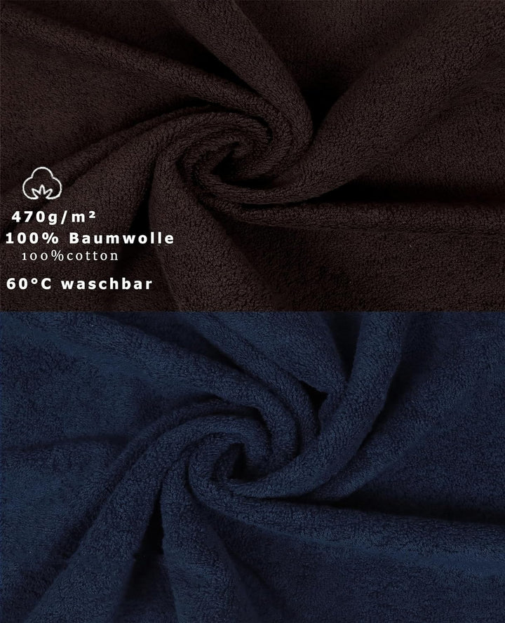 Betz 10-TLG. Handtuch-Set Premium 100% Baumwolle 2 Duschtücher 4 Handtücher 2 Gästetücher 2 Waschhan